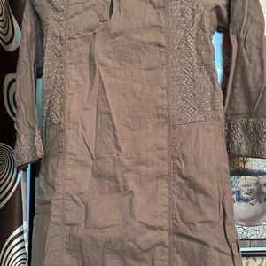 Cotton Mauve Kurta