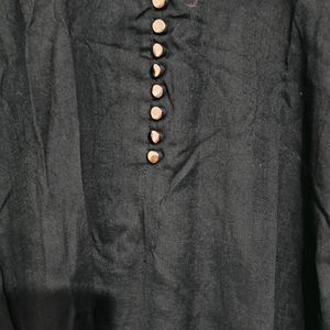 Black Straight Kurta