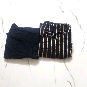 Black & Gold Lining With Pant