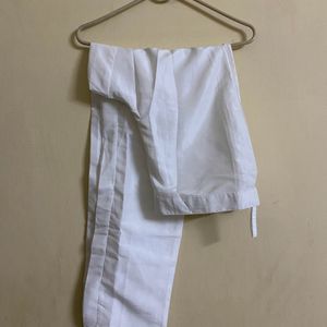 Silk Kurta With White Pant For Women