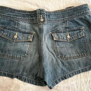 Low Waist Denim Shorts