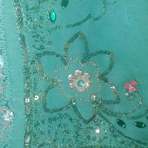 Fully Hand Work Saree With Blouse