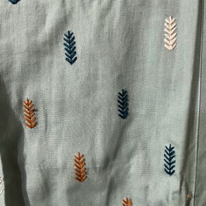 Round Neck Duck-Egg Blue Kurta