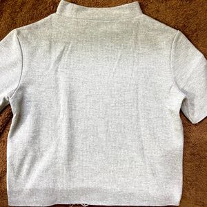 Zara Light Grey Top