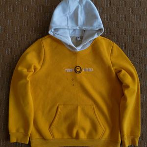 HEAVY FUR MUSTARD HOODIE