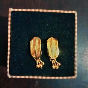 Traditional Small Golden Earrings For Women