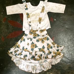 Kids White Frock