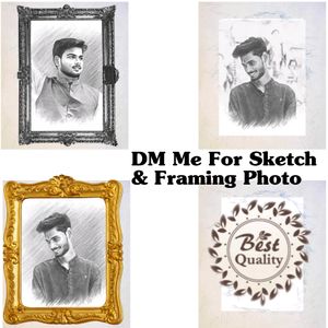 Your photo sketch with Frame