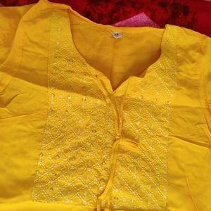 Yellow kurti