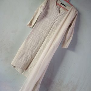 Set Of White Kurta