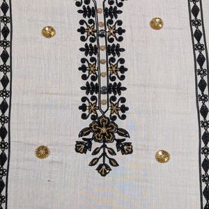 Aari Embroidered With Beeds And Sequence Zari Work