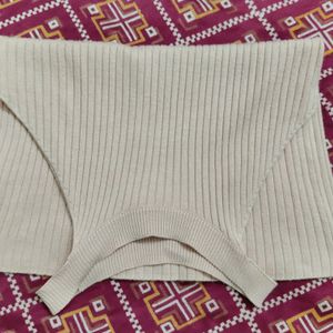 WOMEN'S KNIT CROP TOP RIBBED