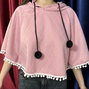 SHEIN Cape Hoodie Top