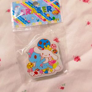 COMBO🎀Cute Berry Bunny Sticker With Sanrio Eraser