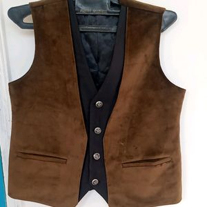 Brown Velvet Waistcoat for Blazer Cowboy Horse 🐎