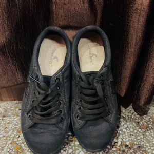 Casual Black Sneakers For Women