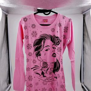 Full Sleeves Tshirt(Pink)