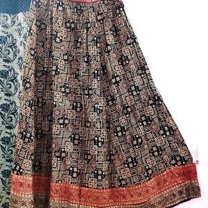 New Ajrakh Pure Cotton Skirt