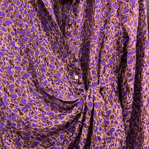 Women Purple Printed Dress