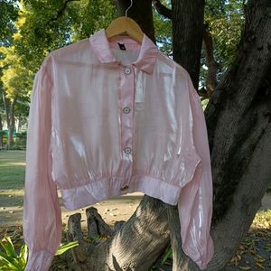 🔺❤️Price Drop ☔ Sheer Pink Top