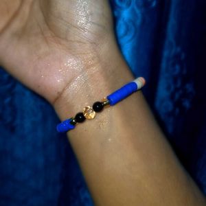 Navy Coral Clay Bracelet