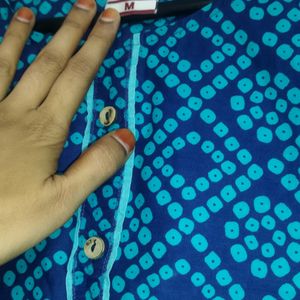 Blue Color Kurti For Office/daily Wear Size Medium