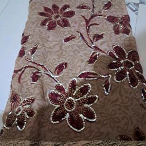 Brown Colour Saree