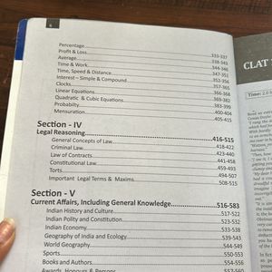 Clat Exam Book