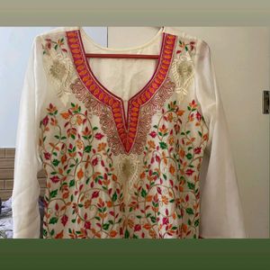 Zari Work Embroidery Kurta