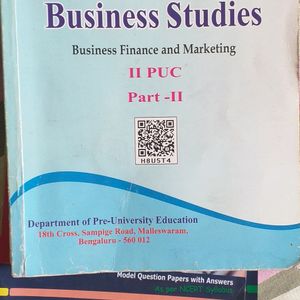 2nd PUC Business Studies And English Text Book