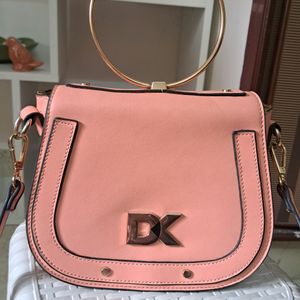 Diana Korr Peach Handheld/ Sling Bag