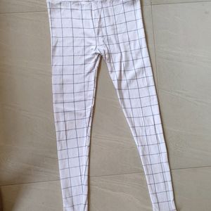 White Check Jeggins