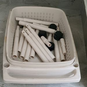 4 layer assembling household trolley trays