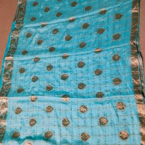 Georgette Silk Pure Gadwal Saree