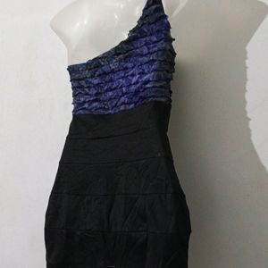 BLACK AND PURPLE BODYCON