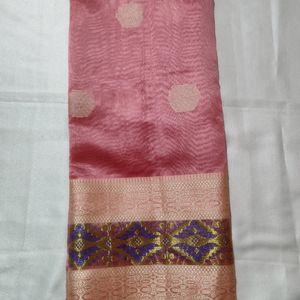 Pepar Silk Pink Color Saree