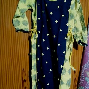 Combo Kurti Set Black & Green, Blue& Yellow