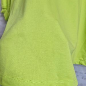 Oversized Neon Green Top