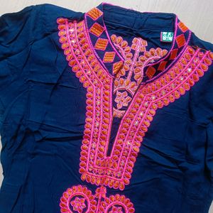 Kurti With Embroidery