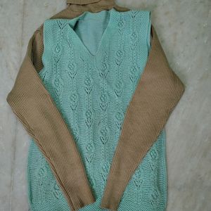 Set Of Half Sweater And High Neck