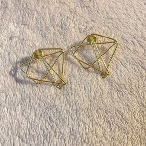 Multiwire Triangle Shape Stud Earring