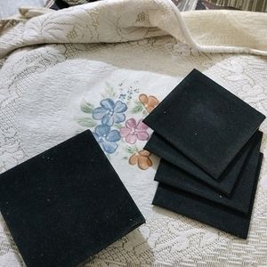 4 Piece  Velvet Office tea Cup Mats