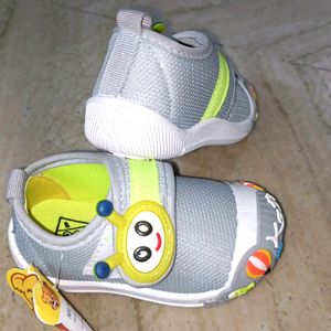 Baby Shoes Unisex Grey Color Cute