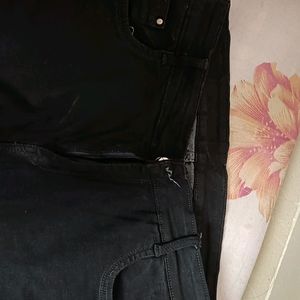 Black Jeans For Women XL Size Stretchable