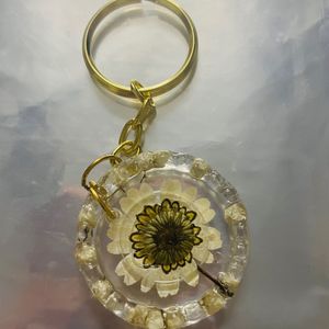 Resin Flower Keychain! Customisable