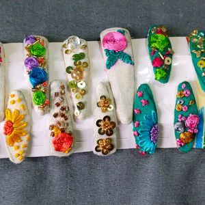 🎀13 Aari Embroidery Hair Clips