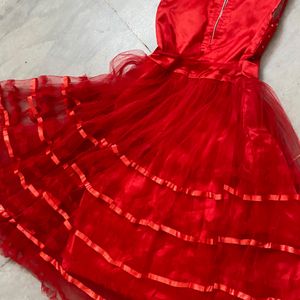 Red Partywear Dress