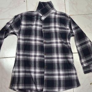 Purple Checks Shirt For Women