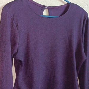 Stylish Women's Fancy Top Full-sleeve Purple 💜