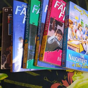 6 Enid Blyton Famous Five Books +Six Audiobk